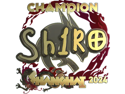 Sticker sh1ro (Gold, Champion) | Shanghai 2024 - Preço e onde comprar no CS2