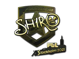 Sticker sh1ro (Gold) | Stockholm 2021 - Preço e onde comprar no CS2