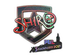 Sticker sh1ro (Holo) | Stockholm 2021 - Preço e onde comprar no CS2