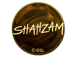 Sticker ShahZaM (Gold) | Katowice 2019 - Preço e onde comprar no CS2