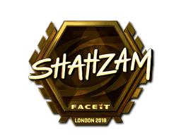 Sticker ShahZaM (Gold) | London 2018 - Preço e onde comprar no CS2