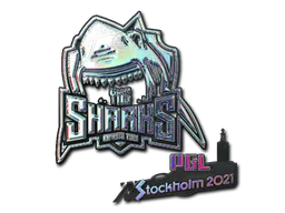 Sticker Sharks Esports (Holo) | Stockholm 2021 - Preço e onde comprar no CS2