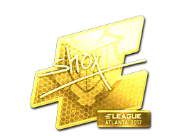 Sticker shox (Gold) | Atlanta 2017 - Preço e onde comprar no CS2