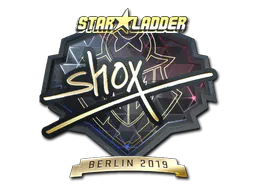 Sticker shox (Gold) | Berlin 2019 - Preço e onde comprar no CS2