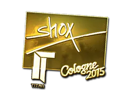 Sticker shox (Gold) | Cologne 2015 - Preço e onde comprar no CS2