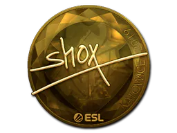 Sticker shox (Gold) | Katowice 2019 - Preço e onde comprar no CS2