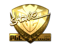 Sticker shox (Gold) | Krakow 2017 - Preço e onde comprar no CS2