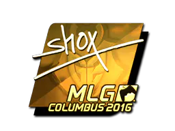 Sticker shox (Gold) | MLG Columbus 2016 - Preço e onde comprar no CS2
