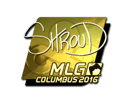 Sticker shroud (Gold) | MLG Columbus 2016 - Preço e onde comprar no CS2