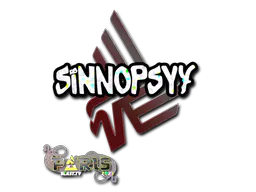 Sticker sinnopsyy (Glitter) | Paris 2023 - Preço e onde comprar no CS2