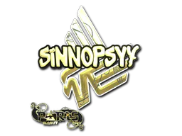 Sticker sinnopsyy (Gold) | Paris 2023 - Preço e onde comprar no CS2