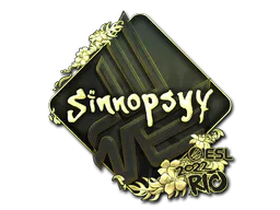 Sticker sinnopsyy (Gold) | Rio 2022 - Preço e onde comprar no CS2