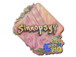 Sticker sinnopsyy (Holo) | Rio 2022 - Preço e onde comprar no CS2