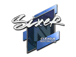 Sticker SIXER | Boston 2018 - Preço e onde comprar no CS2