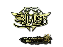 Sticker sjuush (Gold) | Antwerp 2022 - Preço e onde comprar no CS2