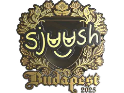 Sticker sjuush (Gold) | Budapest 2025 - Preço e onde comprar no CS2