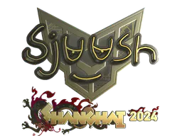 Sticker sjuush (Gold) | Shanghai 2024 - Preço e onde comprar no CS2