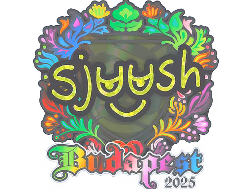 Sticker sjuush (Holo) | Budapest 2025 - Preço e onde comprar no CS2