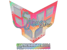 Sticker sjuush (Holo) | Copenhagen 2024 - Preço e onde comprar no CS2