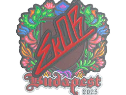 Sticker sk0R (Embroidered) | Budapest 2025 - Preço e onde comprar no CS2