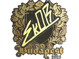 Sticker sk0R (Gold) | Budapest 2025 - Preço e onde comprar no CS2