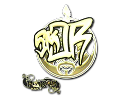 Sticker sk0R (Gold) | Paris 2023 - Preço e onde comprar no CS2