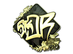 Sticker sk0R (Gold) | Rio 2022 - Preço e onde comprar no CS2