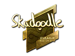 Sticker Skadoodle (Gold) | Boston 2018 - Preço e onde comprar no CS2