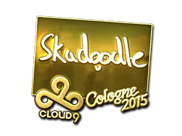 Sticker Skadoodle (Gold) | Cologne 2015 - Preço e onde comprar no CS2
