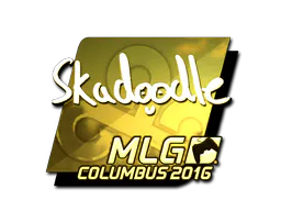 Sticker Skadoodle (Gold) | MLG Columbus 2016 - Preço e onde comprar no CS2
