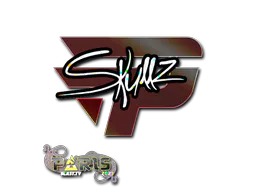 Sticker skullz (Glitter) | Paris 2023 - Preço e onde comprar no CS2