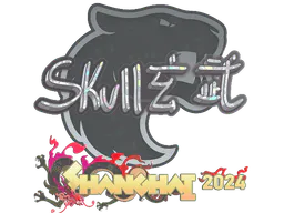 Sticker skullz (Glitter) | Shanghai 2024 - Preço e onde comprar no CS2