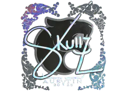 Sticker skullz (Holo) | Austin 2025 - Preço e onde comprar no CS2