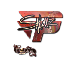Sticker skullz (Holo) | Paris 2023 - Preço e onde comprar no CS2