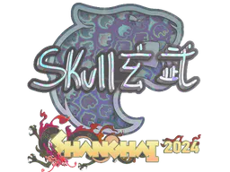 Sticker skullz (Holo) | Shanghai 2024 - Preço e onde comprar no CS2