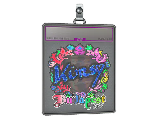 Sticker Slab Kursy (Holo) | Budapest 2025 - Preço e onde comprar no CS2