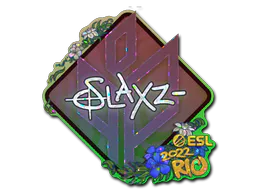Sticker slaxz- (Glitter) | Rio 2022 - Preço e onde comprar no CS2