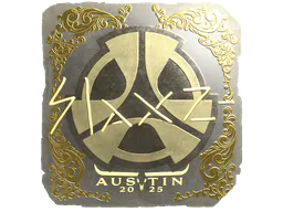 Sticker slaxz- (Gold) | Austin 2025 - Preço e onde comprar no CS2