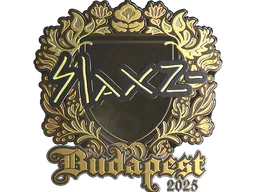 Sticker slaxz- (Gold) | Budapest 2025 - Preço e onde comprar no CS2