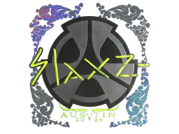 Sticker slaxz- (Holo) | Austin 2025 - Preço e onde comprar no CS2