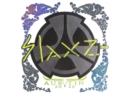 Sticker slaxz- (Holo) | Austin 2025 - Preço e onde comprar no CS2