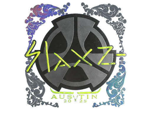 Sticker slaxz- (Holo) | Austin 2025 - Preço e onde comprar no CS2