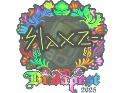 Sticker slaxz- (Holo) | Budapest 2025 - Preço e onde comprar no CS2