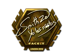 Sticker SmithZz (Gold) | London 2018 - Preço e onde comprar no CS2