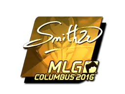 Sticker SmithZz (Gold) | MLG Columbus 2016 - Preço e onde comprar no CS2