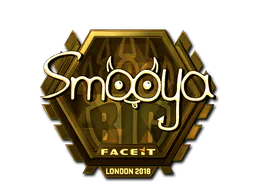 Sticker smooya (Gold) | London 2018 - Preço e onde comprar no CS2