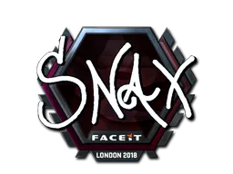 Sticker Snax (Foil) | London 2018 - Preço e onde comprar no CS2