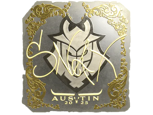 Sticker Snax (Gold) | Austin 2025 - Preço e onde comprar no CS2