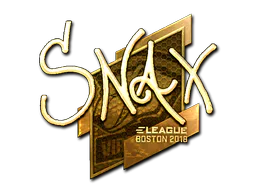 Sticker Snax (Gold) | Boston 2018 - Preço e onde comprar no CS2