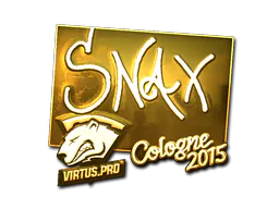 Sticker Snax (Gold) | Cologne 2015 - Preço e onde comprar no CS2